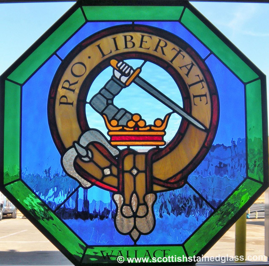 family crest stained glass houston