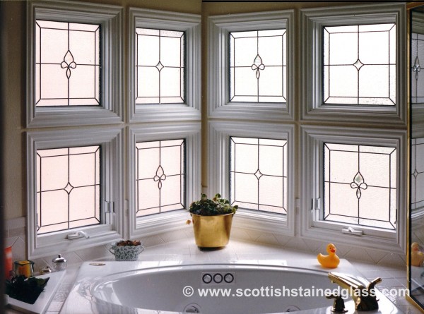 bathroom stained glass windows