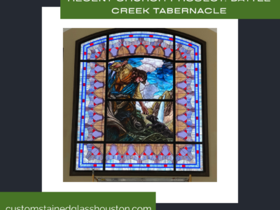 custom stained glass houston church project tabernacle
