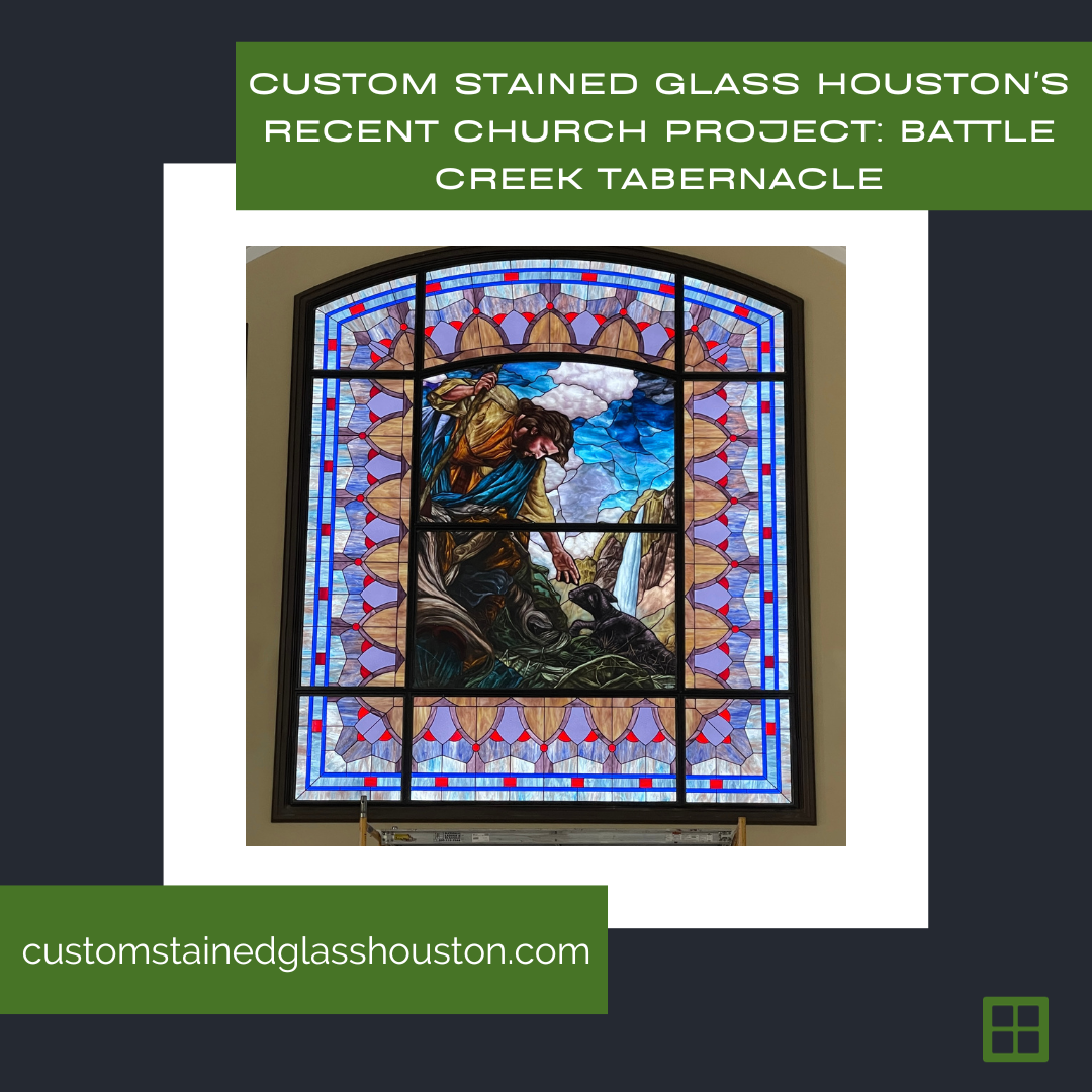 custom stained glass houston church project tabernacle